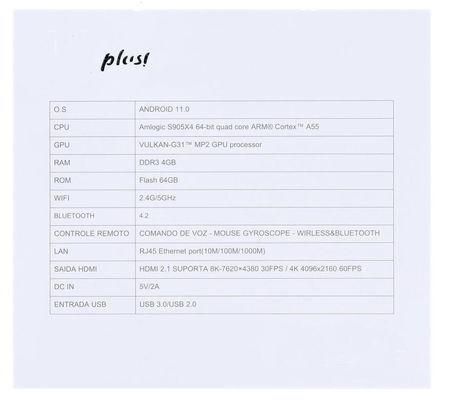 4 GB 32 GB Android 11 8K TV Box Media Player  Box 4K Amlogic S905X4