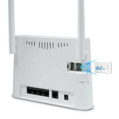 Hotspot LTE CPE Wifi Router μόντεμ οπτικών ινών Ασύρματο μόντεμ με κάρτα Sim 300Mbps
