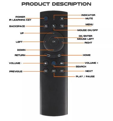 Πολυλειτουργικό IR Learning Bluetooth Voice Τηλεχειριστήριο DC 2.2v-3.6v