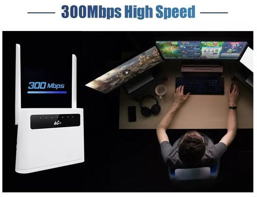 Δρομολογητής μόντεμ οπτικών ινών κάρτας Sim 4g LTE Wifi 300Mbps Ασύρματο Wifi ODM