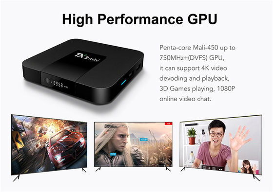 Android Smart Amlogic S905x3 Android Tv Box Mini 2G 16G 4K H.265 2.4G Δέκτης Streamer