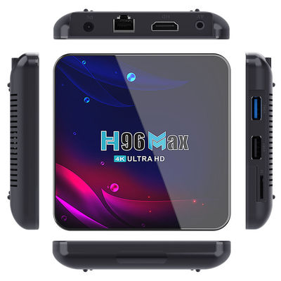 Διπλό Wifi BT H96 Max Ultra Hd Tv Box Rk3318 Android Smart Multimedia Player