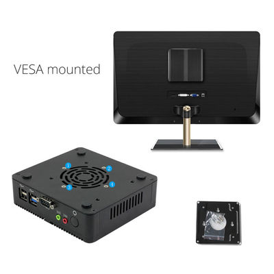 Χωρίς ανεμιστήρα Linux Pfsense Industrial Mini Workstation Υπολογιστής PC N2930 300Mbps VGA RS232