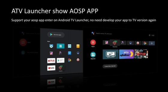 τρισδιάστατο κιβώτιο TV Google κιβωτίων 4K OTT έξυπνο με τον αξιόπιστο φορέα πυρήνων 4K ATV τετραγώνων δικτύων