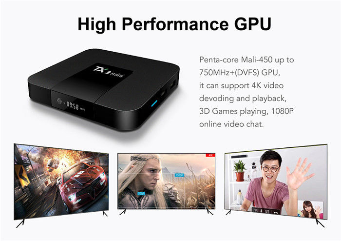 Android Smart Amlogic S905x3 Android Tv Box Mini 2G 16G 4K H.265 2.4G Δέκτης Streamer