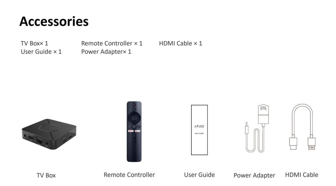 Αρρενωπό 10,0 Διαδίκτυο κιβωτίων 4K OTT TV Google κιβώτιο HD H.265 4K TV πλαισίων